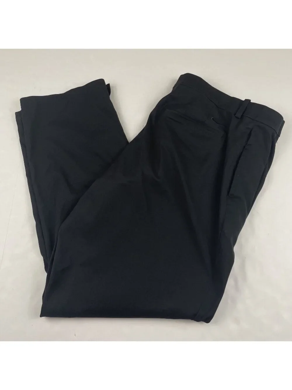 Nike Dri-FIT Golf Pants Men’s 40x30 Flat Front Stretch Trousers Black